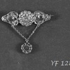 YF 12808 - Brosch av tröjspänne  och stolpknapp